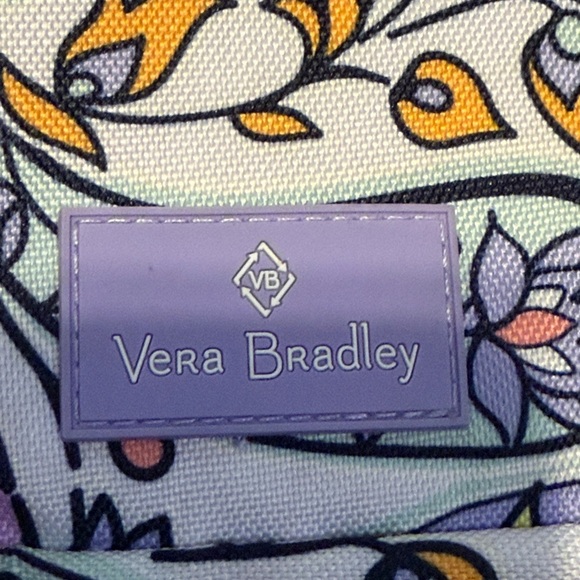 Vera Bradley women’s wipe holder travel purple Floral Paisley wrist strap fabric - Picture 4 of 5